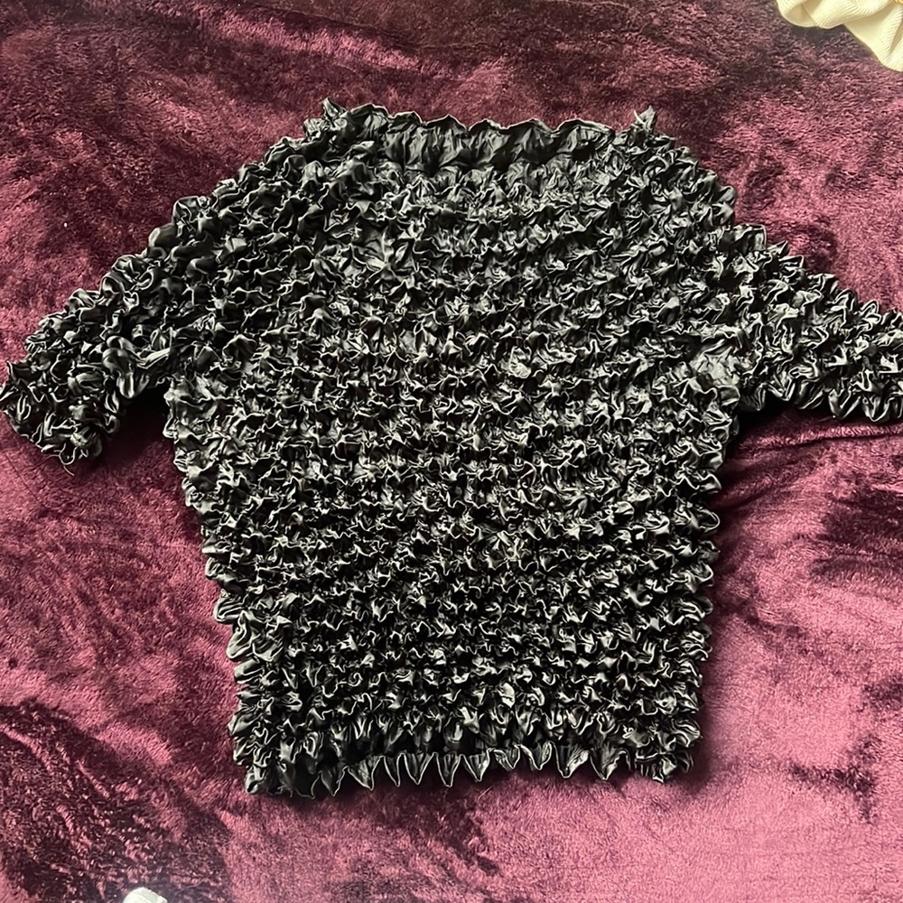 90’s popcorn crinkle top